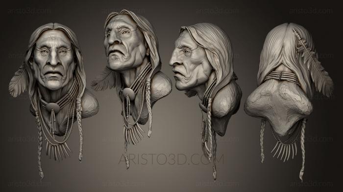 Busts and heads antique and historical (BUSTA_0332) 3D model for CNC machine